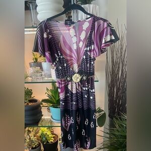 Sky Sexy 100% Silk Mini Dress